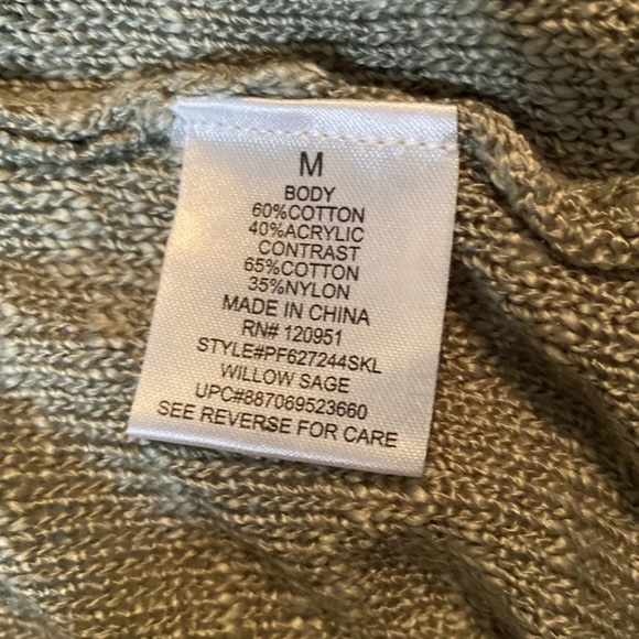 Pink Republic green open front cardigan Medium - Picture 8 of 8